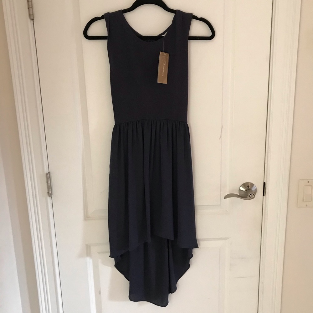 Francesca’s Navy High Low Dress NWT